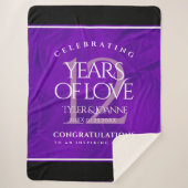 Elegante Feier zum 12. Geburtstag der Seidenhochze Sherpadecke (Vorderseite)