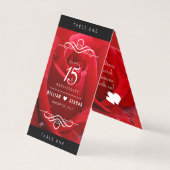 Elegante Feier zum 15. Rose (Rückseite)