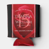 Elegante Feier zum 15. Rose Dosenkühler (Rückseite)