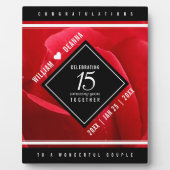 Elegante Feier zum 15. Rose Fotoplatte (Vorderseite)
