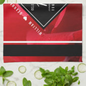 Elegante Feier zum 15. Rose Geschirrtuch (Gefaltet)