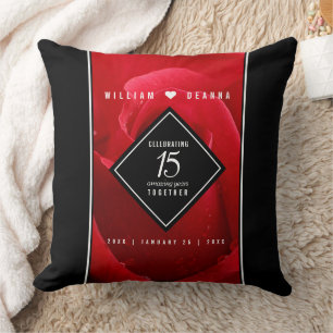 Elegante Feier zum 15. Rose Kissen