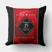 Elegante Feier zum 15. Rose Kissen (Vorderseite)