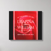 Elegante Feier zum 15. Rose Leinwanddruck (Vorderseite)