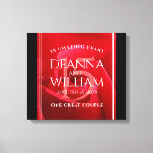 Elegante Feier zum 15. Rose Leinwanddruck (Vorderseite)