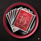 Elegante Feier zum 15. Rose Serviette