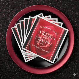 Elegante Feier zum 15. Rose Serviette