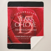 Elegante Feier zum 15. Rose Sherpadecke (Vorderseite)