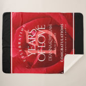 Elegante Feier zum 15. Rose Sherpadecke (Vorderseite (Horizontal))