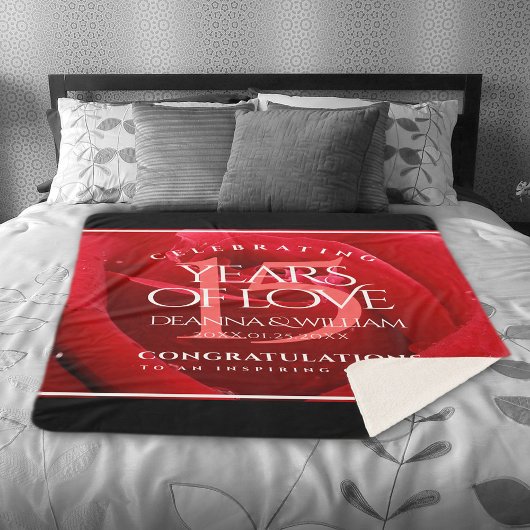 Elegante Feier zum 15. Rose Sherpadecke