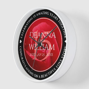 Elegante Feier zum 15. Rose Uhr