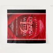 Elegante Feier zum 15. Rose Wandteppich (Vorderseite (Horizontal))