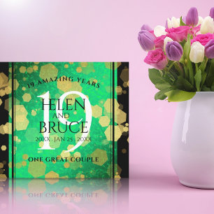 Elegante Feier zum 19. Jadefest zum Jahrestag der Leinwanddruck