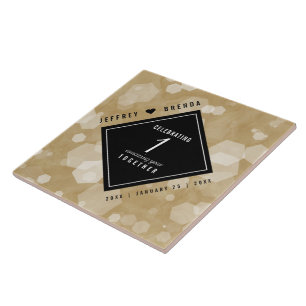 Elegante Feier zum 1. Hochzeitstag mit Papiermotiv Fliese