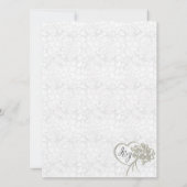 Elegante Feier zum 25. Jahrestag Einladung (Rückseite)