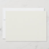 Elegante Feier zum 25. Jahrestag Einladung (Rückseite)