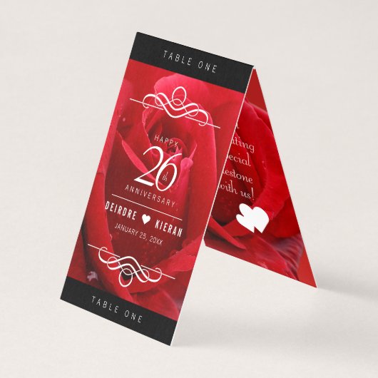 Elegante Feier zum 26. Rose (Rückseite)