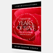 Elegante Feier zum 26. Rose Acrylschild (Winkel)