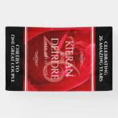 Elegante Feier zum 26. Rose Banner (Horizontal)