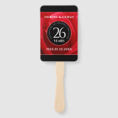 Elegante Feier zum 26. Rose Fächer (Vorderseite)