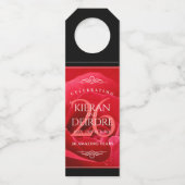 Elegante Feier zum 26. Rose Flaschenanhänger (Rückseite)