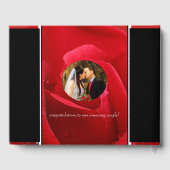 Elegante Feier zum 26. Rose Gästebuch (Rückseite)