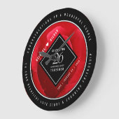 Elegante Feier zum 26. Rose Große Wanduhr (Winkel)