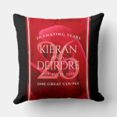 Elegante Feier zum 26. Rose Kissen (Rückseite)