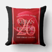 Elegante Feier zum 26. Rose Kissen (Vorderseite)