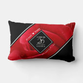 Elegante Feier zum 26. Rose Lendenkissen (Rückseite)