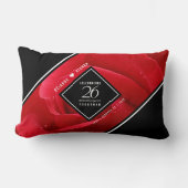 Elegante Feier zum 26. Rose Lendenkissen (Vorderseite)