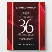 Elegante Feier zum 36. Rose Fotoplatte (Vorderseite)