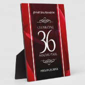 Elegante Feier zum 36. Rose Fotoplatte (Seite)