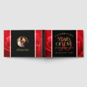 Elegante Feier zum 36. Rose Gästebuch (Voll)