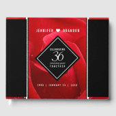 Elegante Feier zum 36. Rose Gästebuch (Vorderseite)