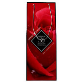 Elegante Feier zum 36. Rose Geschenktüte Für Weinflaschen (Vorderseite)