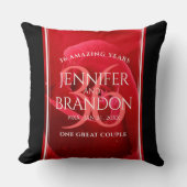 Elegante Feier zum 36. Rose Kissen (Vorderseite)