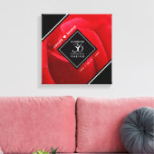 Elegante Feier zum 36. Rose Leinwanddruck (Insitu (Wohnzimmer))