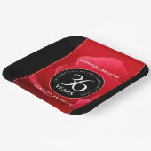 Elegante Feier zum 36. Rose Pappteller (Gewinkelt)