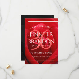 Elegante Feier zum 36. Rose Save The Date