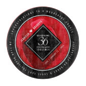 Elegante Feier zum 36. Rose Schneidebrett (Vorderseite)
