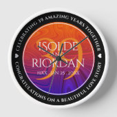 Elegante Feier zum 39. Geburtstag der Hochzeit Uhr (Vorderseite)