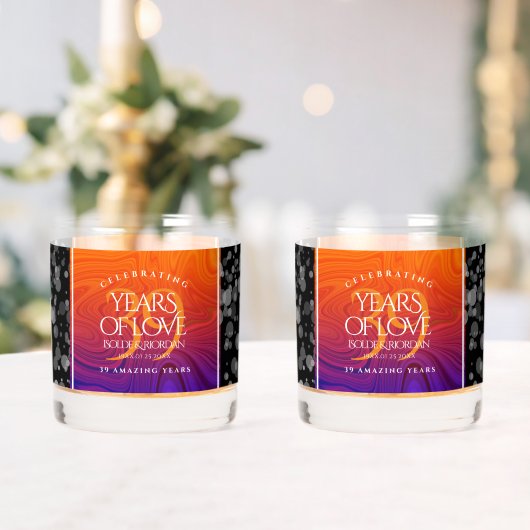 Elegante Feier zum 39. Geburtstag der Hochzeit Whiskyglas (Insitu (Hochzeit))