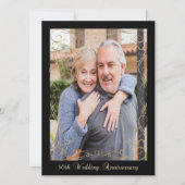 Elegante Feier zum 50. Jahrestag Einladung (Vorderseite)