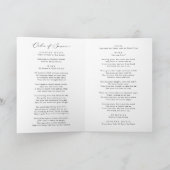 Elegante Feier zum Foto der Beerdigung geklappt Programm (Innenseite)