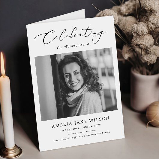 Elegante Feier zum Foto der Beerdigung geklappt Programm