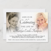 Elegante Feier zum Foto des Lebens Einladung (Vorderseite)