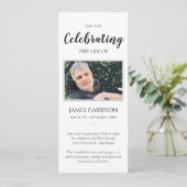 Elegante Feier zum Foto des Lebens Einladung (Stehend Vorderseite)