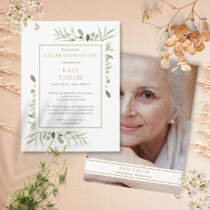 Elegante Feier zum Foto des Lebens Einladung Postkarte