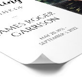 Elegante Feier zum Foto des Lebens zum Zeichen Poster (Ecke)